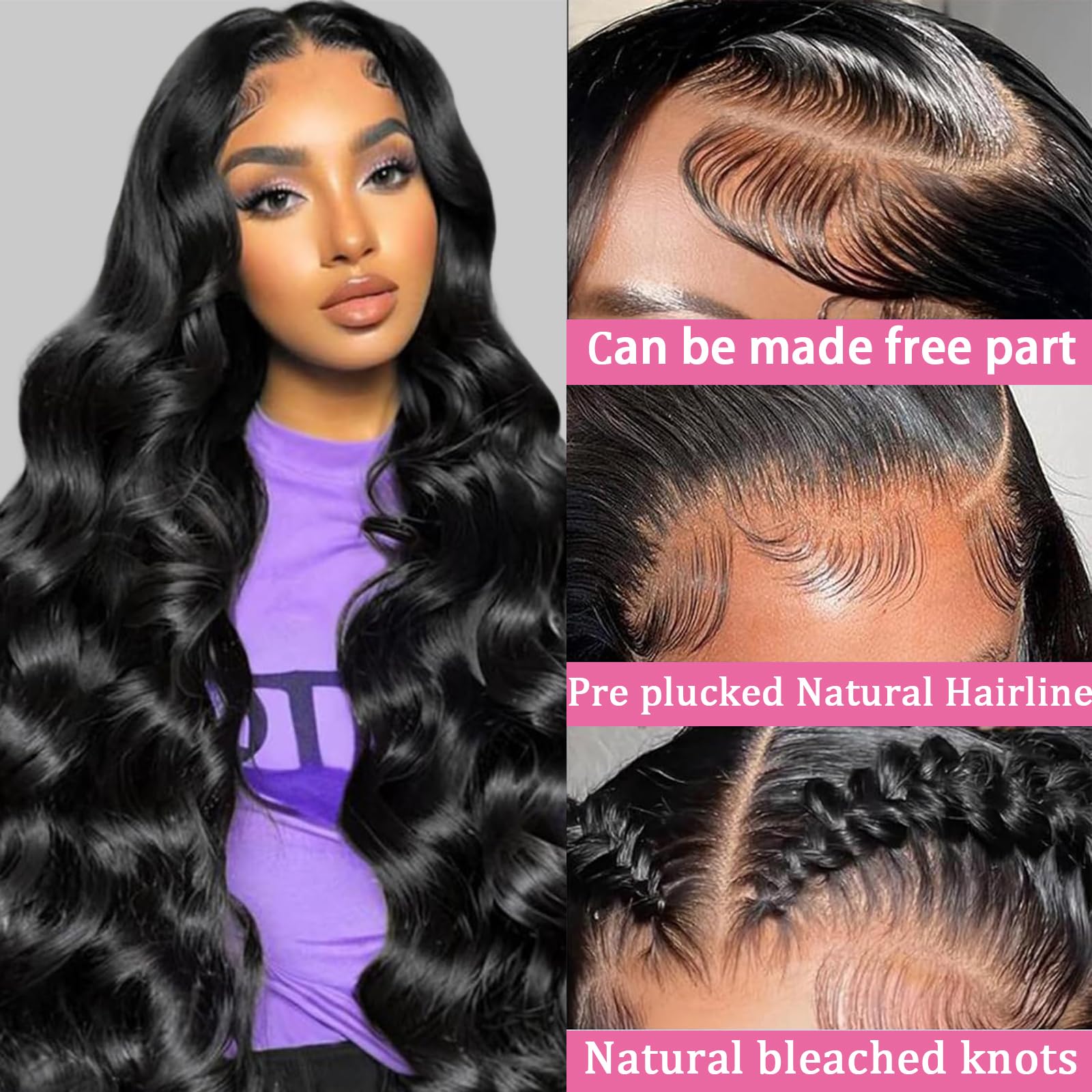 QZOQZO 28 Inch 99j Burgundy Lace Front Wigs Human Hair Red Burgundy Wig 180% Density 13x6 Body Wave Lace Front Wigs Pre Plucked Glueless Lace Front Wigs Human Hair for Women