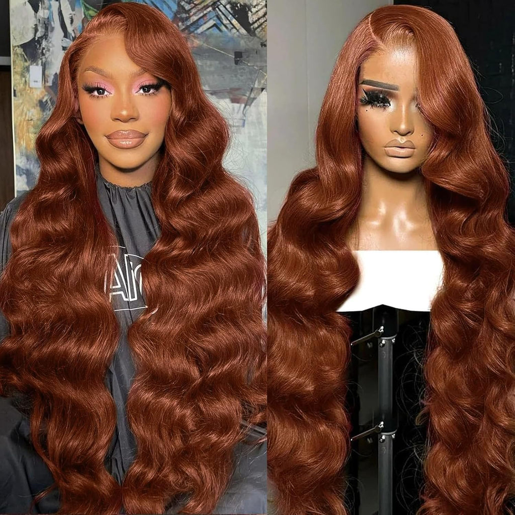 30inch Chocolate Brown Lace Front Wig Human Hair 13x6 Hd Lace Frontal Wigs Human Hair 200 Density Body Wave Chocolate Brown Wig Human Hair pre Plucked Colored Wigs for Women