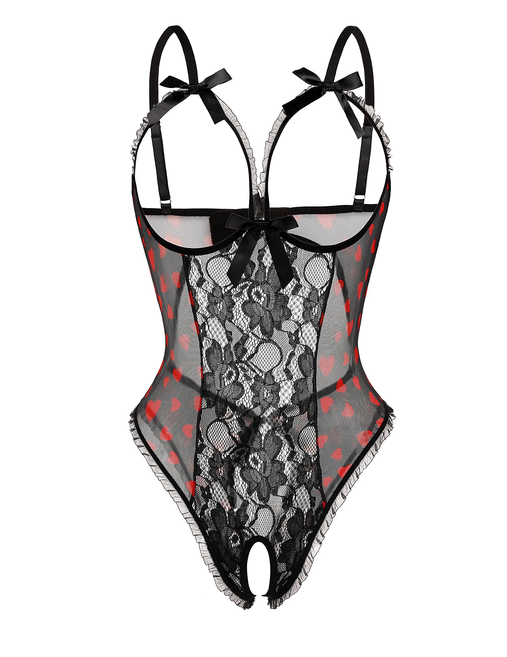 Avidlove Sexy Lingerie for Women One Piece Lace Babydoll Sleepwear Bodysuit