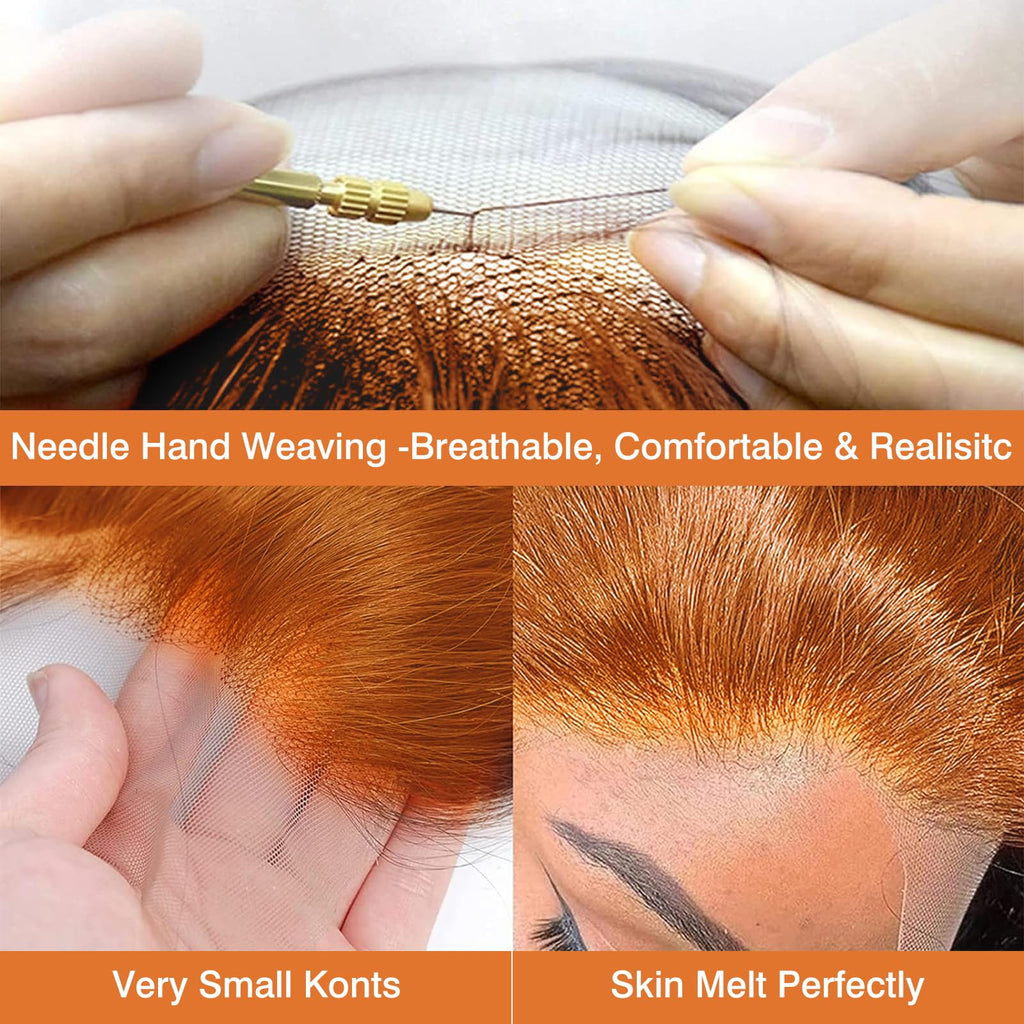 Nsvnsv 30 Inch 13x6 Deep Wave Lace Front Wigs Human Hair HD Full Lace Frontal Wigs Pre Plucked Bleached Knots 180% Density Deep Curly Human Hair Wig Natural Color