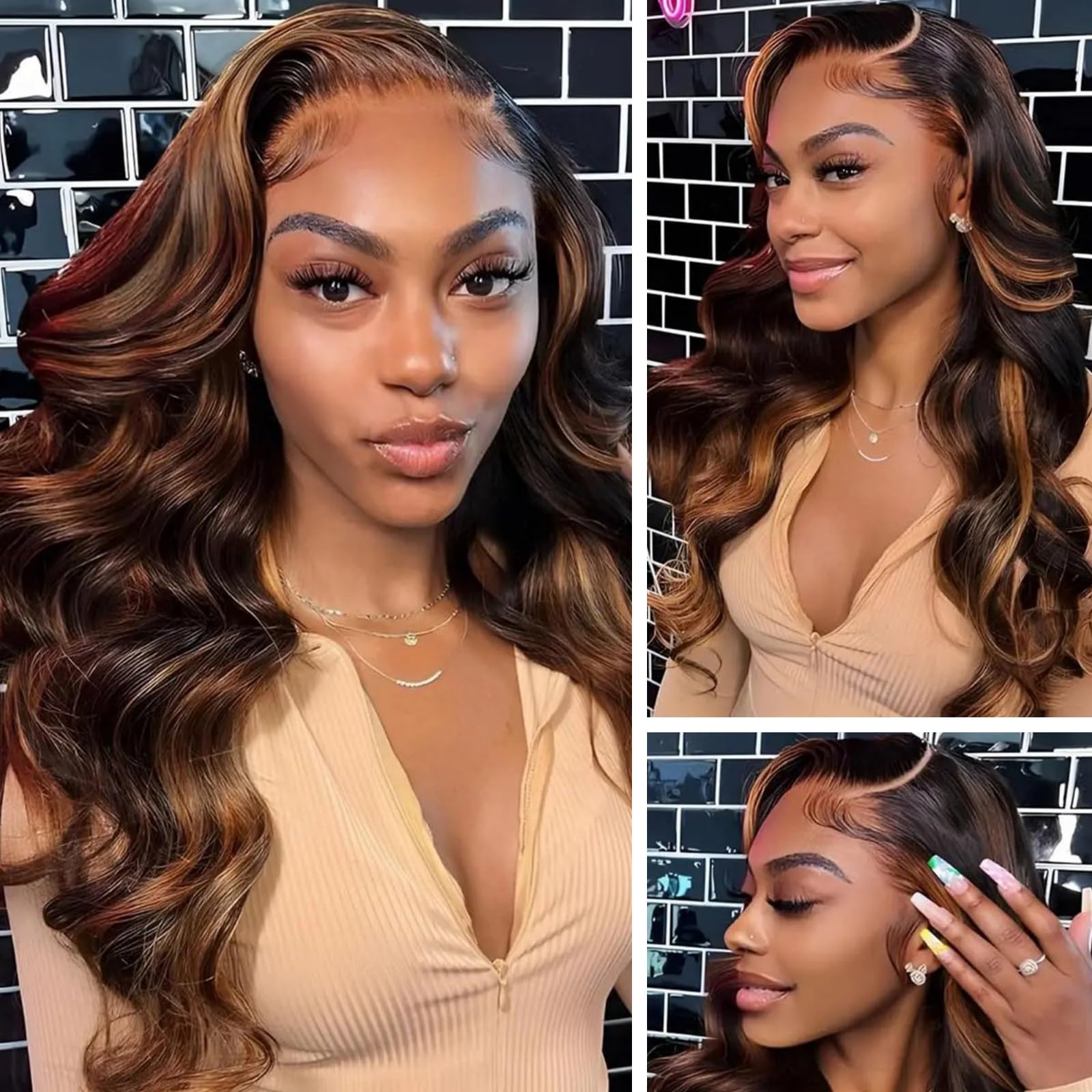 13x6 Lace Front Wigs Human Hair Pre Plucked 180 Density 26 Inch HD Body Wave Lace Front Wigs Human Hair 10A Frontal Wigs Human Hair wigs for Women Glueless Wigs Human Hair Pre Plucked Black wig