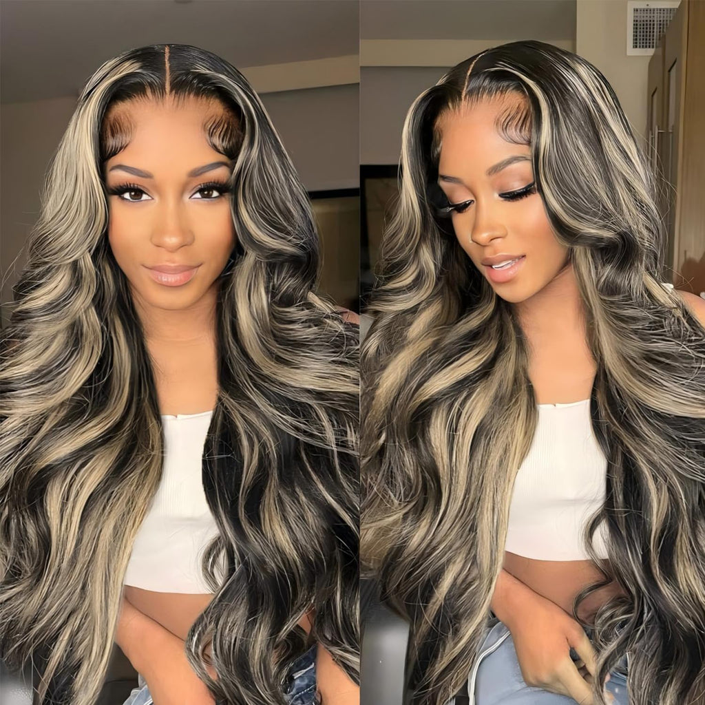 13x6 Lace Front Wigs Human Hair Pre Plucked 180 Density 26 Inch HD Body Wave Lace Front Wigs Human Hair 10A Frontal Wigs Human Hair wigs for Women Glueless Wigs Human Hair Pre Plucked Black wig