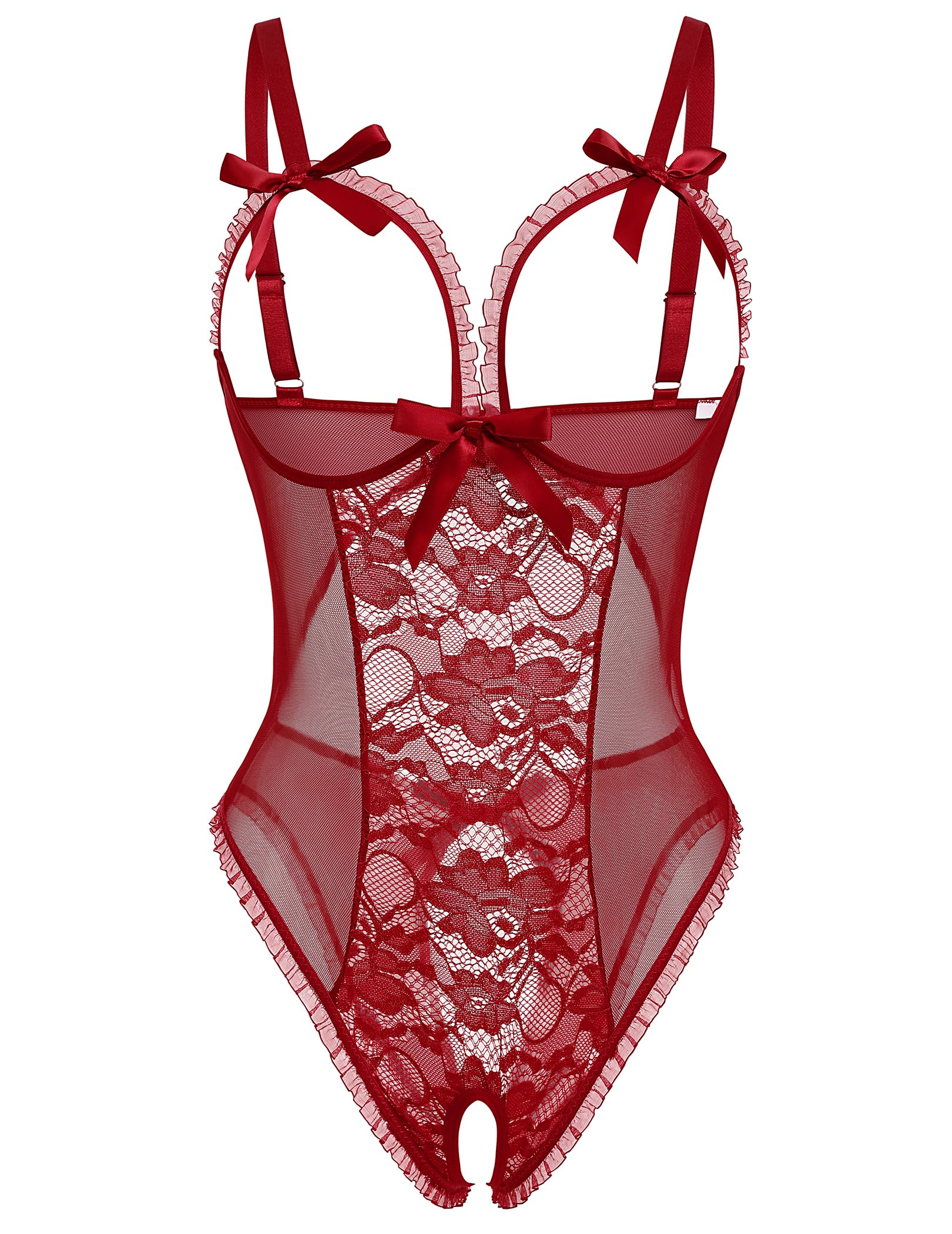 Avidlove Sexy Lingerie for Women One Piece Lace Babydoll Sleepwear Bodysuit