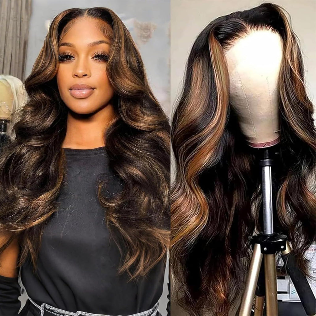 13x6 Lace Front Wigs Human Hair Pre Plucked 180 Density 26 Inch HD Body Wave Lace Front Wigs Human Hair 10A Frontal Wigs Human Hair wigs for Women Glueless Wigs Human Hair Pre Plucked Black wig