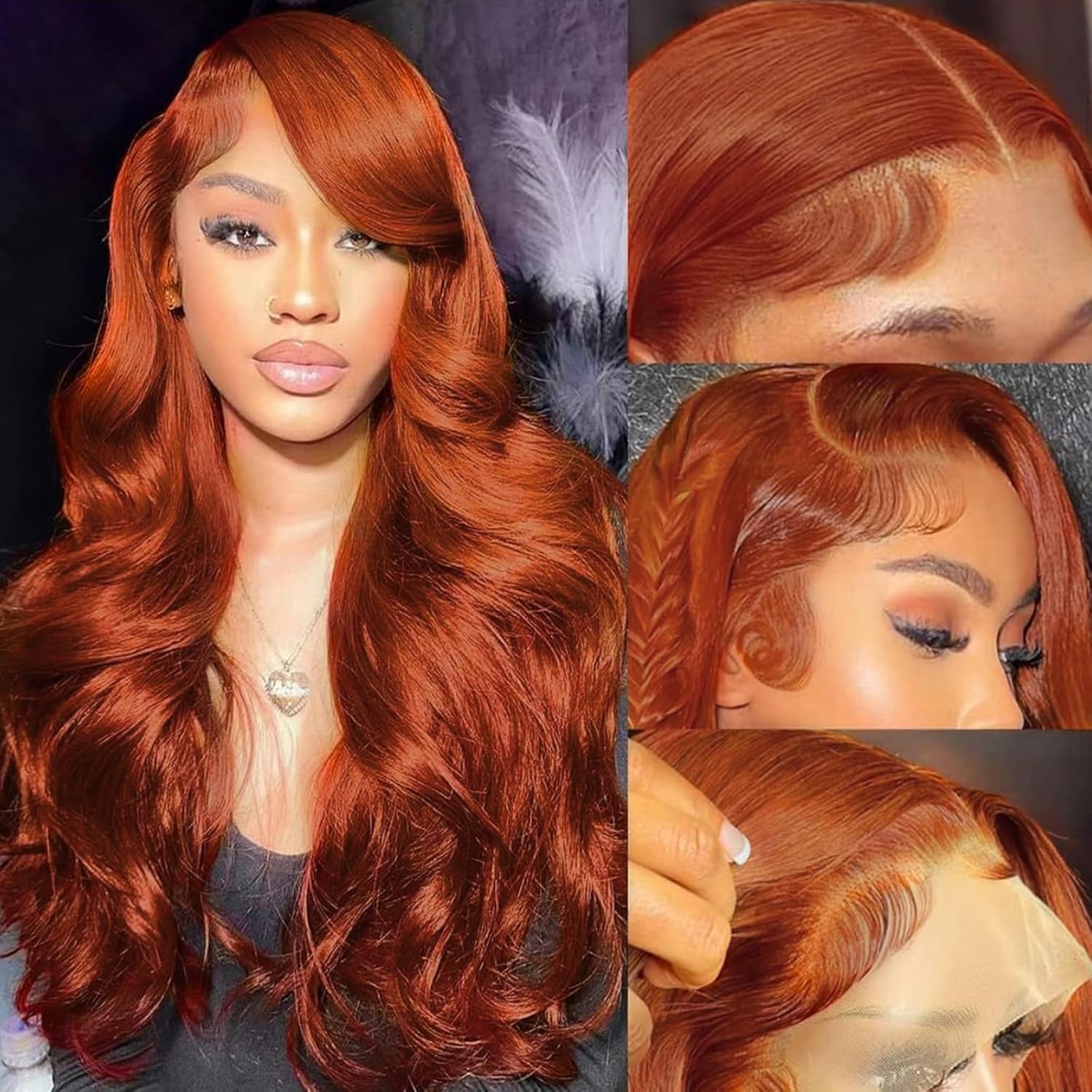 30inch Chocolate Brown Lace Front Wig Human Hair 13x6 Hd Lace Frontal Wigs Human Hair 200 Density Body Wave Chocolate Brown Wig Human Hair pre Plucked Colored Wigs for Women