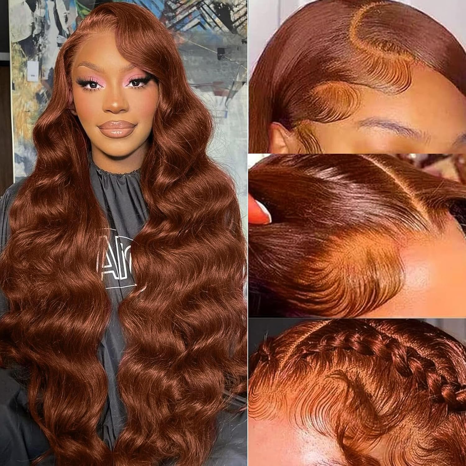 30inch Chocolate Brown Lace Front Wig Human Hair 13x6 Hd Lace Frontal Wigs Human Hair 200 Density Body Wave Chocolate Brown Wig Human Hair pre Plucked Colored Wigs for Women
