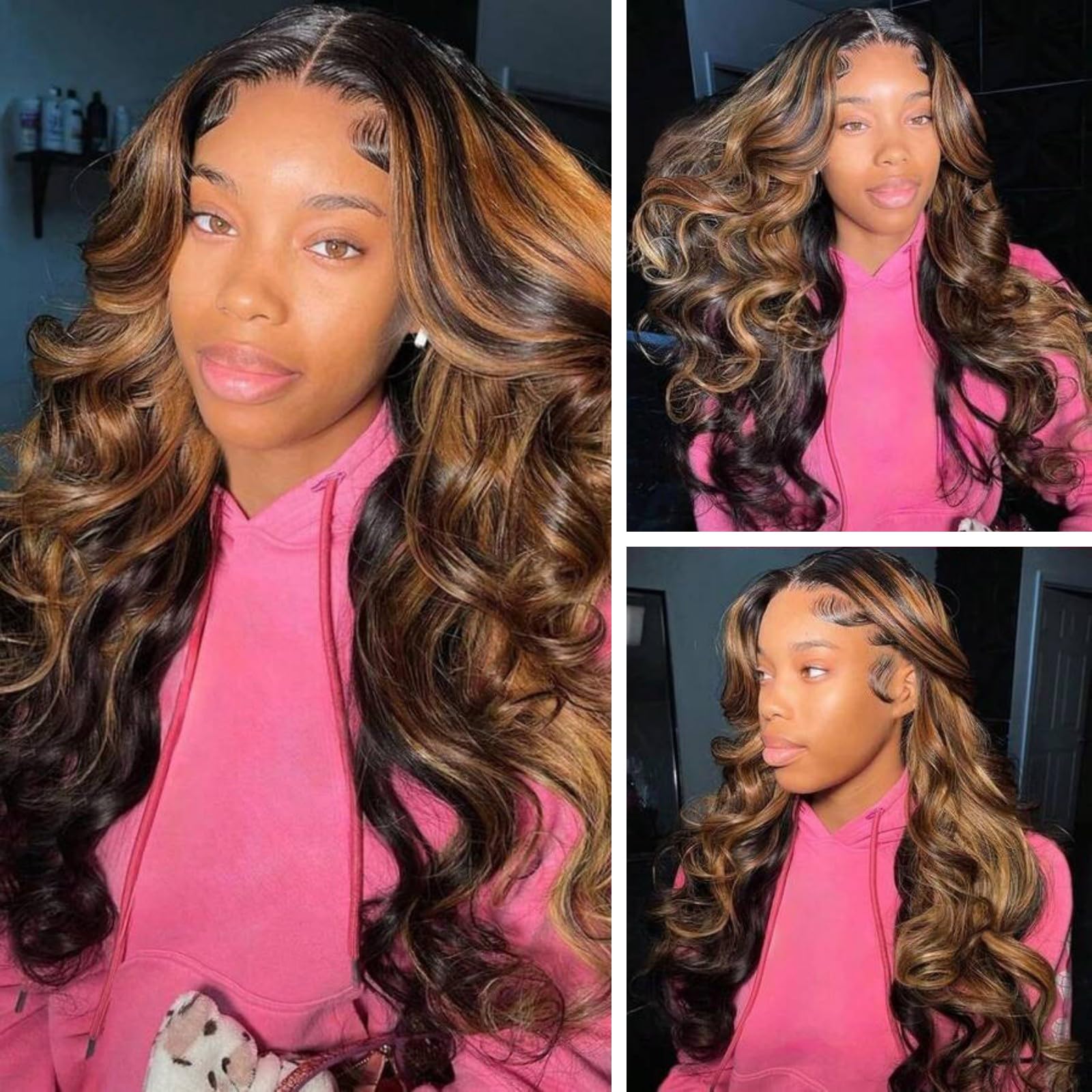 13x6 Lace Front Wigs Human Hair Pre Plucked 180 Density 26 Inch HD Body Wave Lace Front Wigs Human Hair 10A Frontal Wigs Human Hair wigs for Women Glueless Wigs Human Hair Pre Plucked Black wig