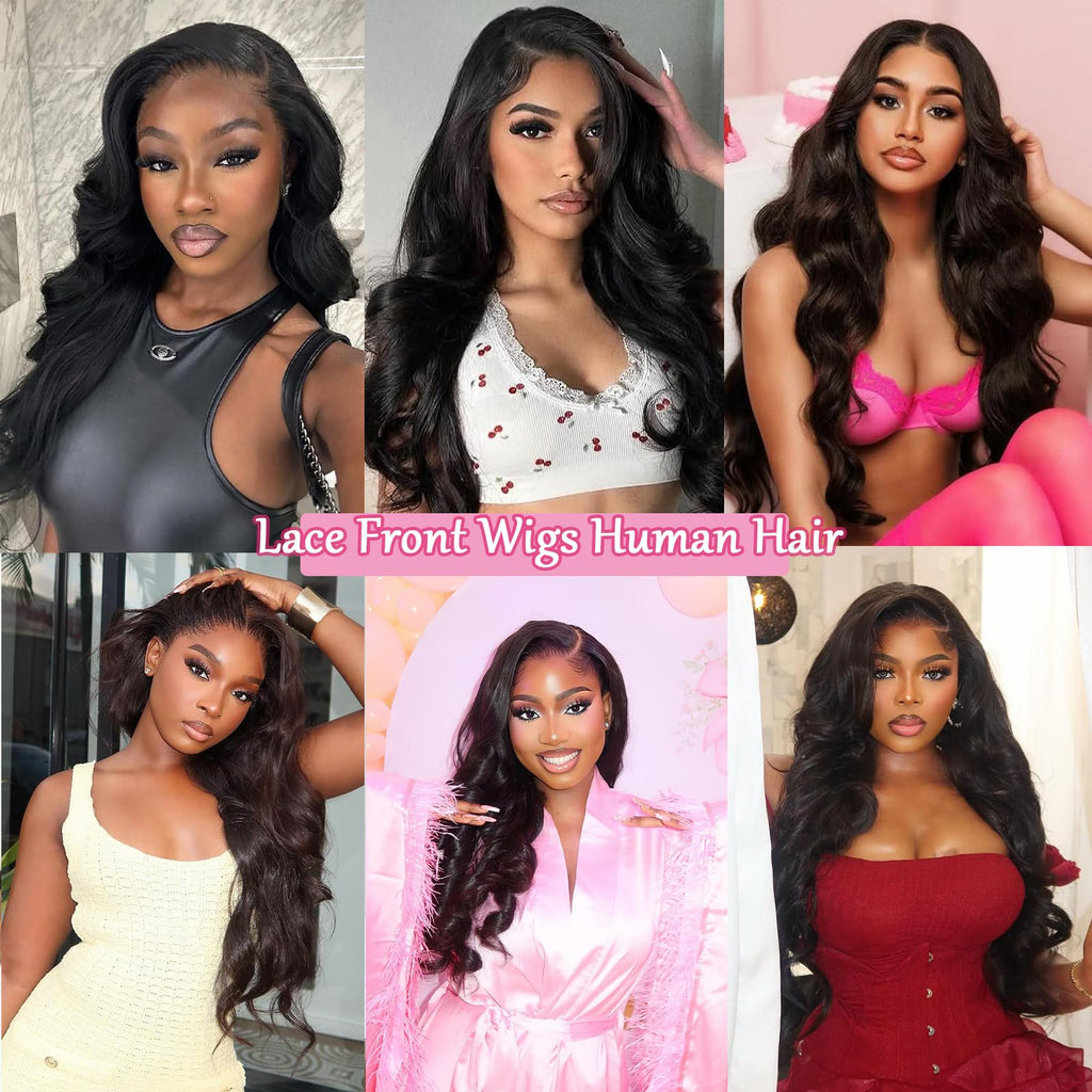 QZOQZO 28 Inch 99j Burgundy Lace Front Wigs Human Hair Red Burgundy Wig 180% Density 13x6 Body Wave Lace Front Wigs Pre Plucked Glueless Lace Front Wigs Human Hair for Women