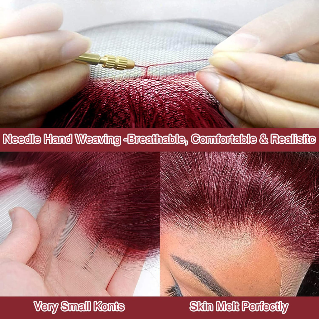 Nsvnsv 30 Inch 13x6 Deep Wave Lace Front Wigs Human Hair HD Full Lace Frontal Wigs Pre Plucked Bleached Knots 180% Density Deep Curly Human Hair Wig Natural Color