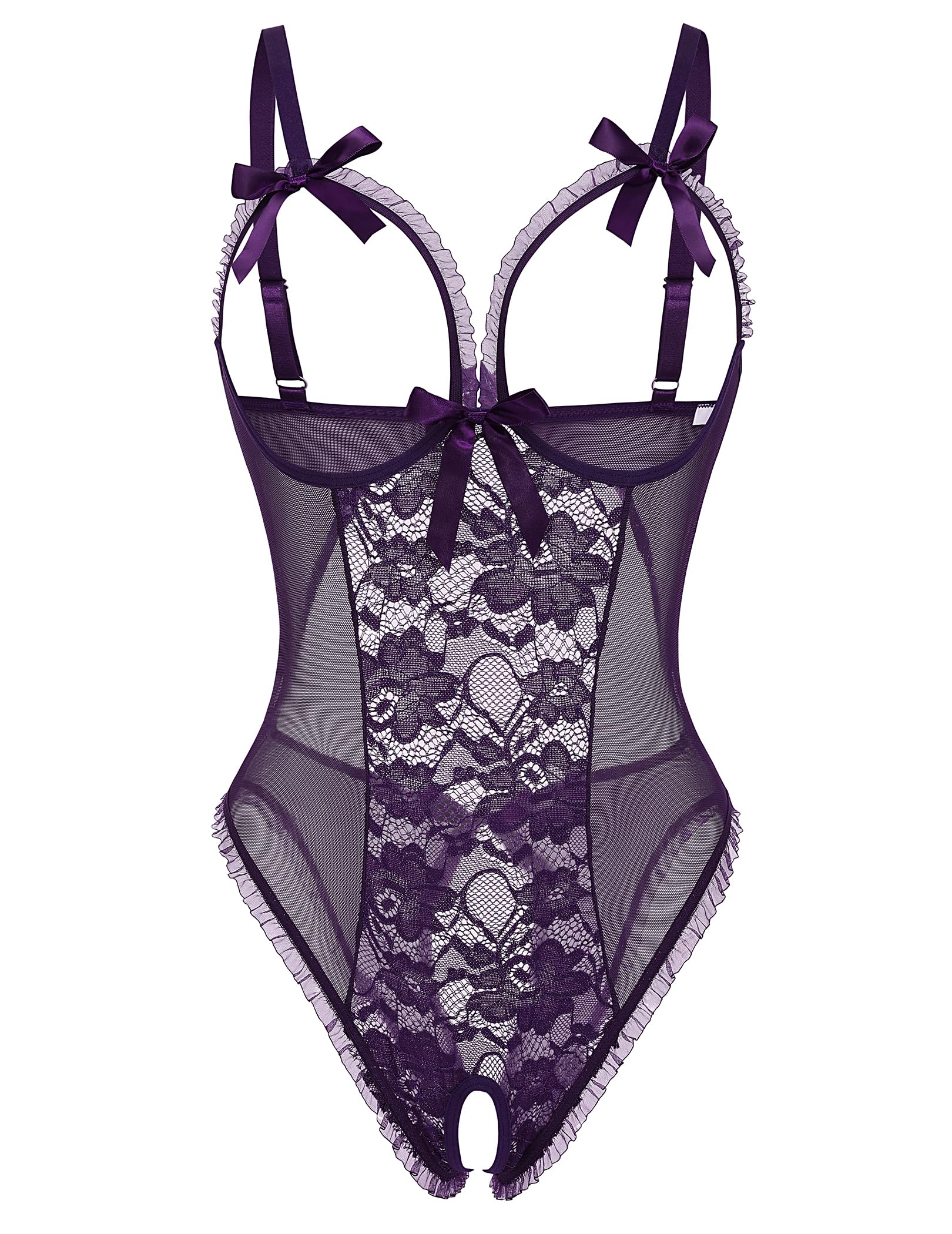 Avidlove Sexy Lingerie for Women One Piece Lace Babydoll Sleepwear Bodysuit